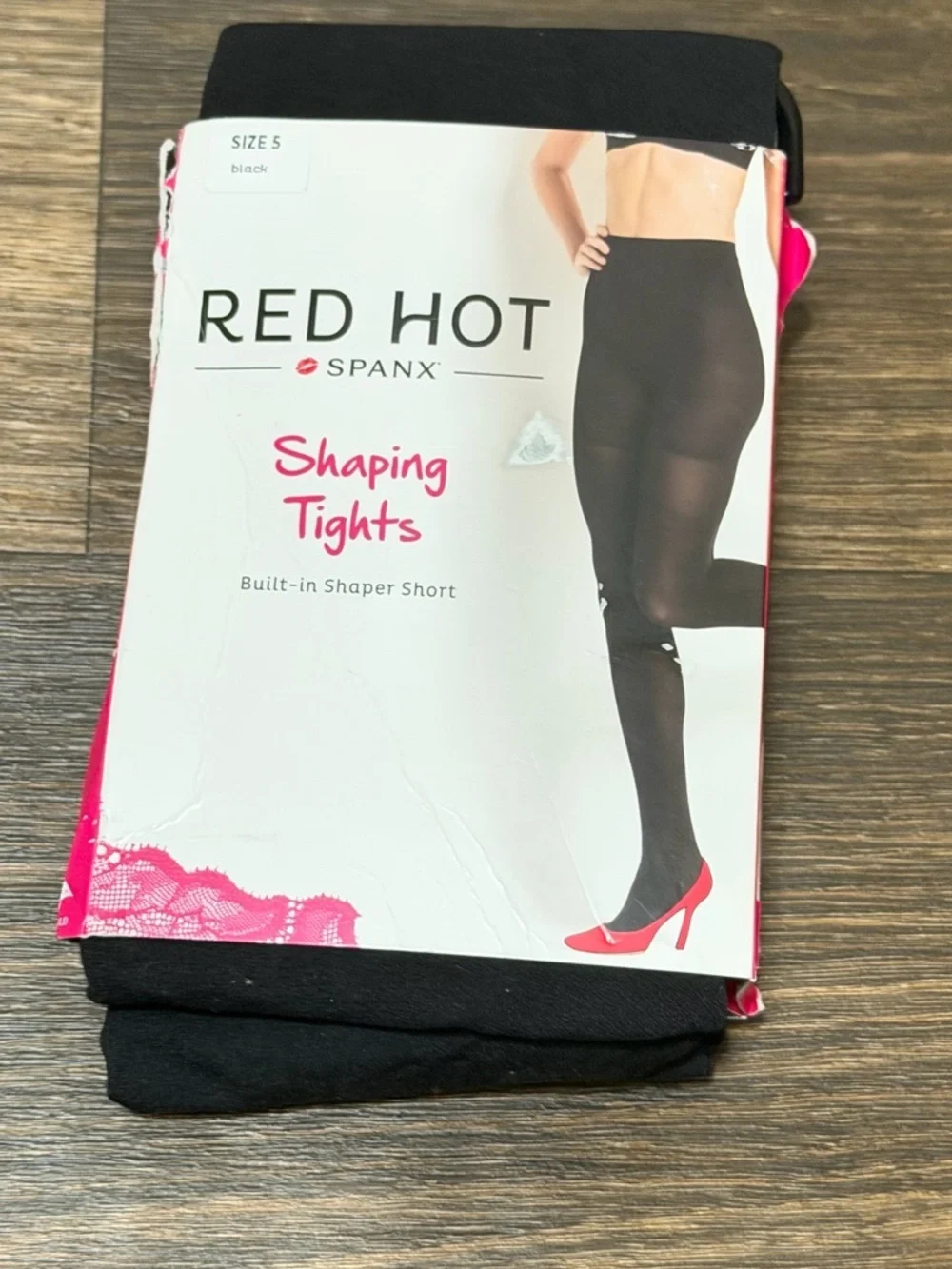 SPANX Red Hot Shaping Tights in Black